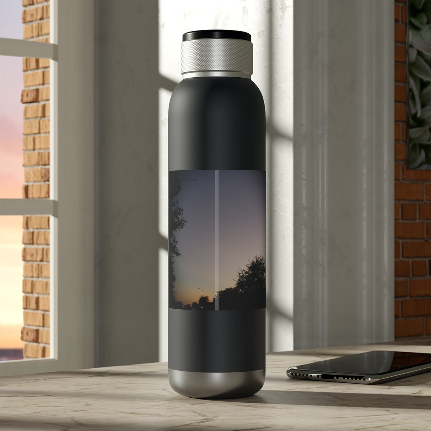 Rainbow Sunset | Soundwave Copper Vacuum Audio Bottle 22oz | Life By Ortavia