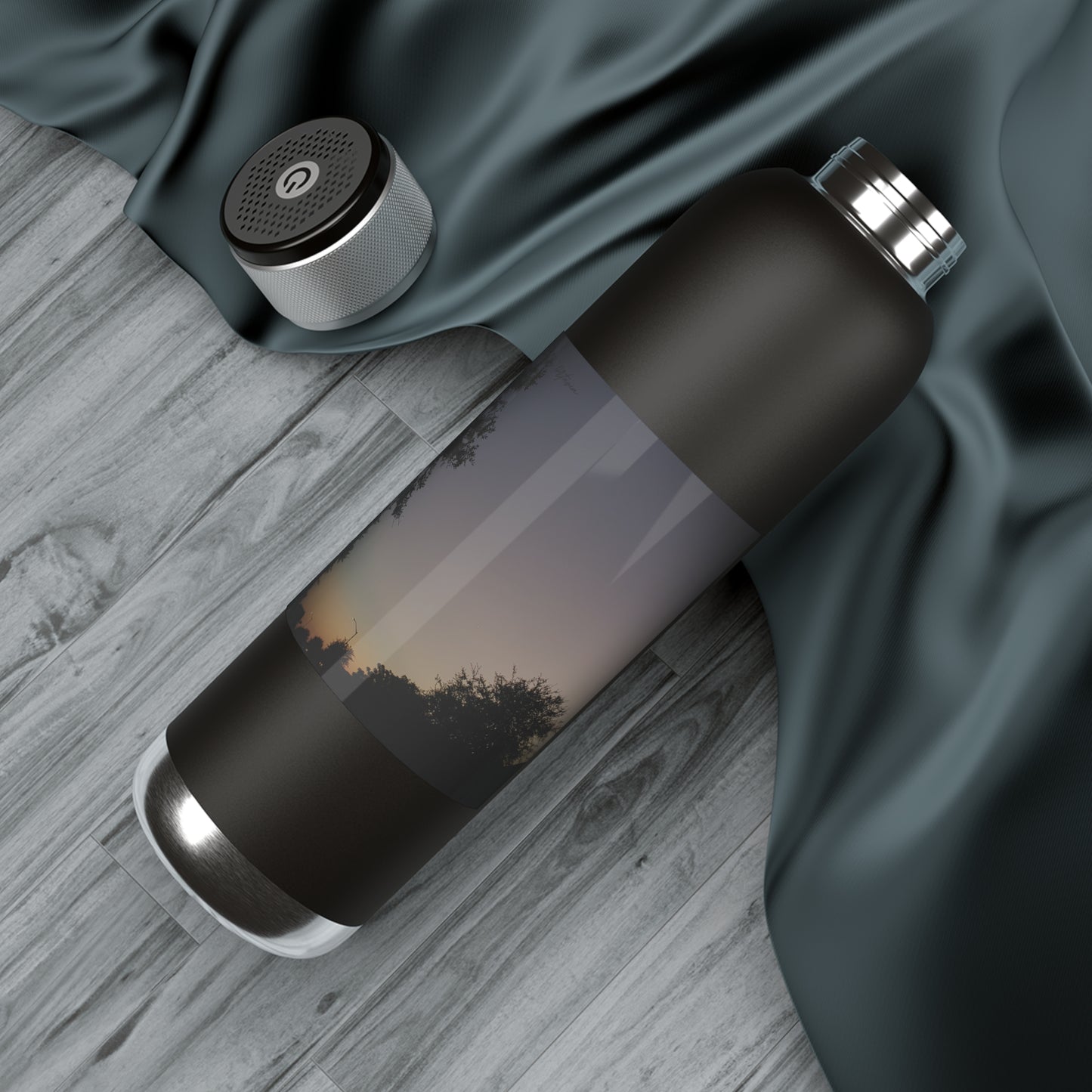 Rainbow Sunset | Soundwave Copper Vacuum Audio Bottle 22oz | Life By Ortavia
