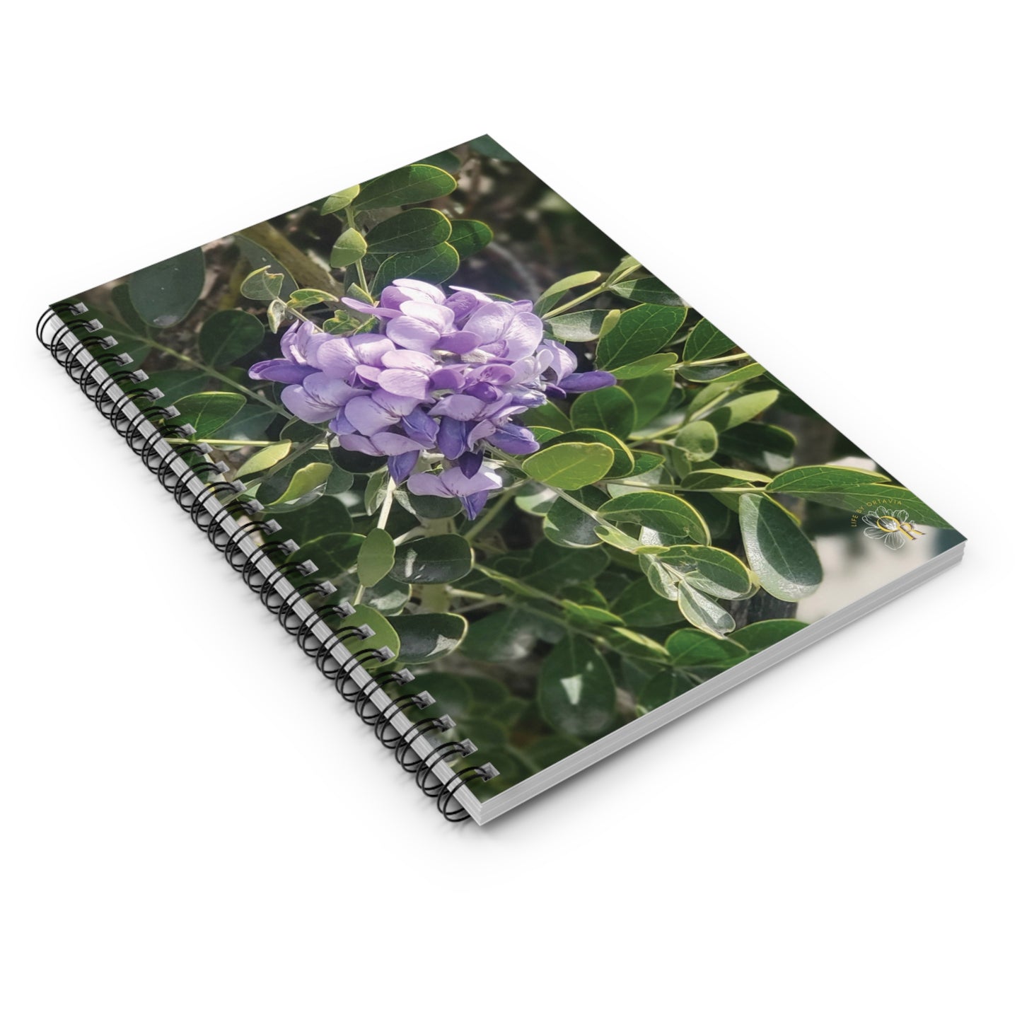 Purple Texas Mountain Laurel | Spiral Notebook 118 pg Ruled