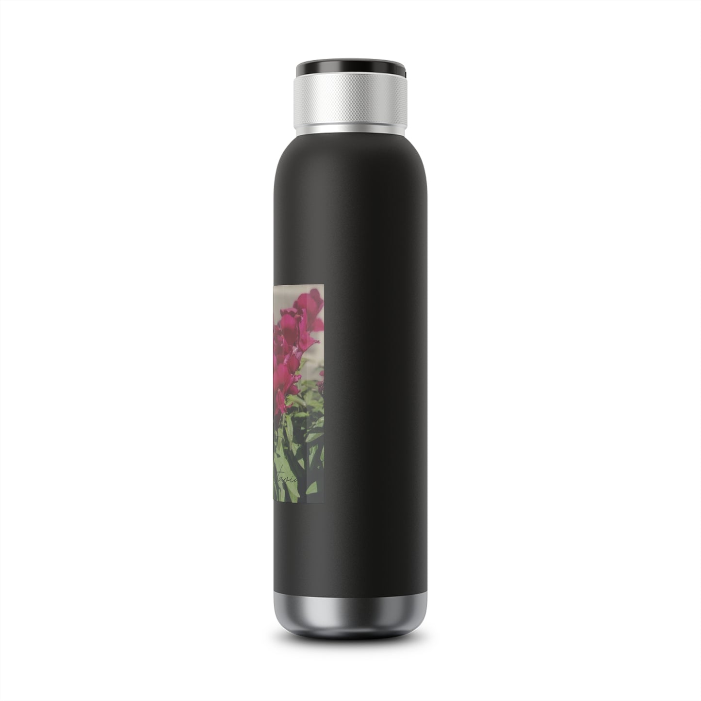 Magenta Snapdragon | Soundwave Copper Vacuum Audio Bottle 22oz | High Bloom Collection | Life By Ortavia