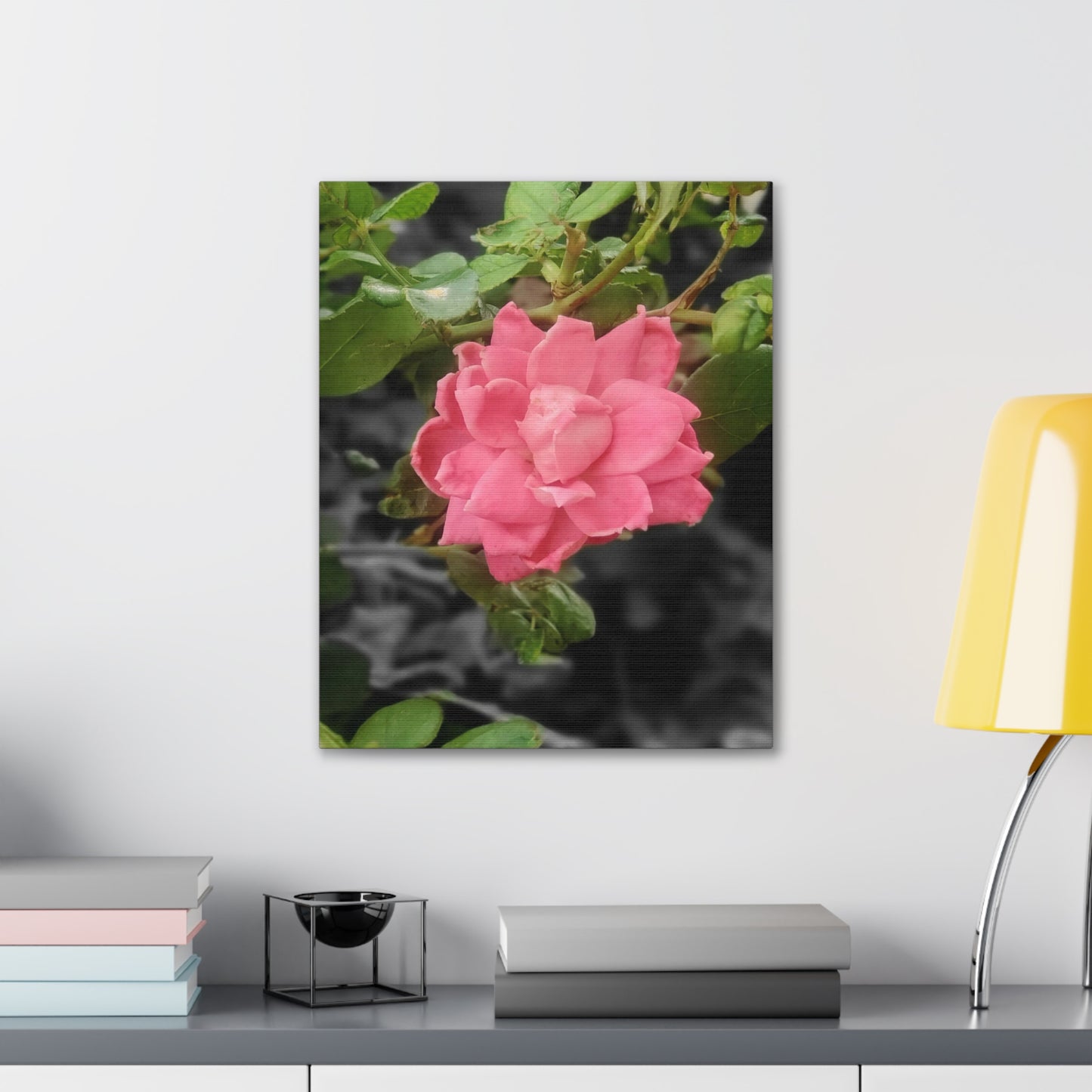 Pink Flower On A Vine | Wall Canvas | Bloom Collection