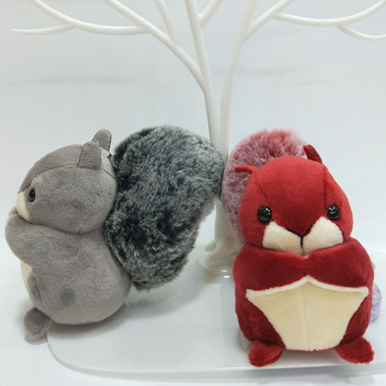 Scented Big Tail Squirrel Pendant Keychain Doll