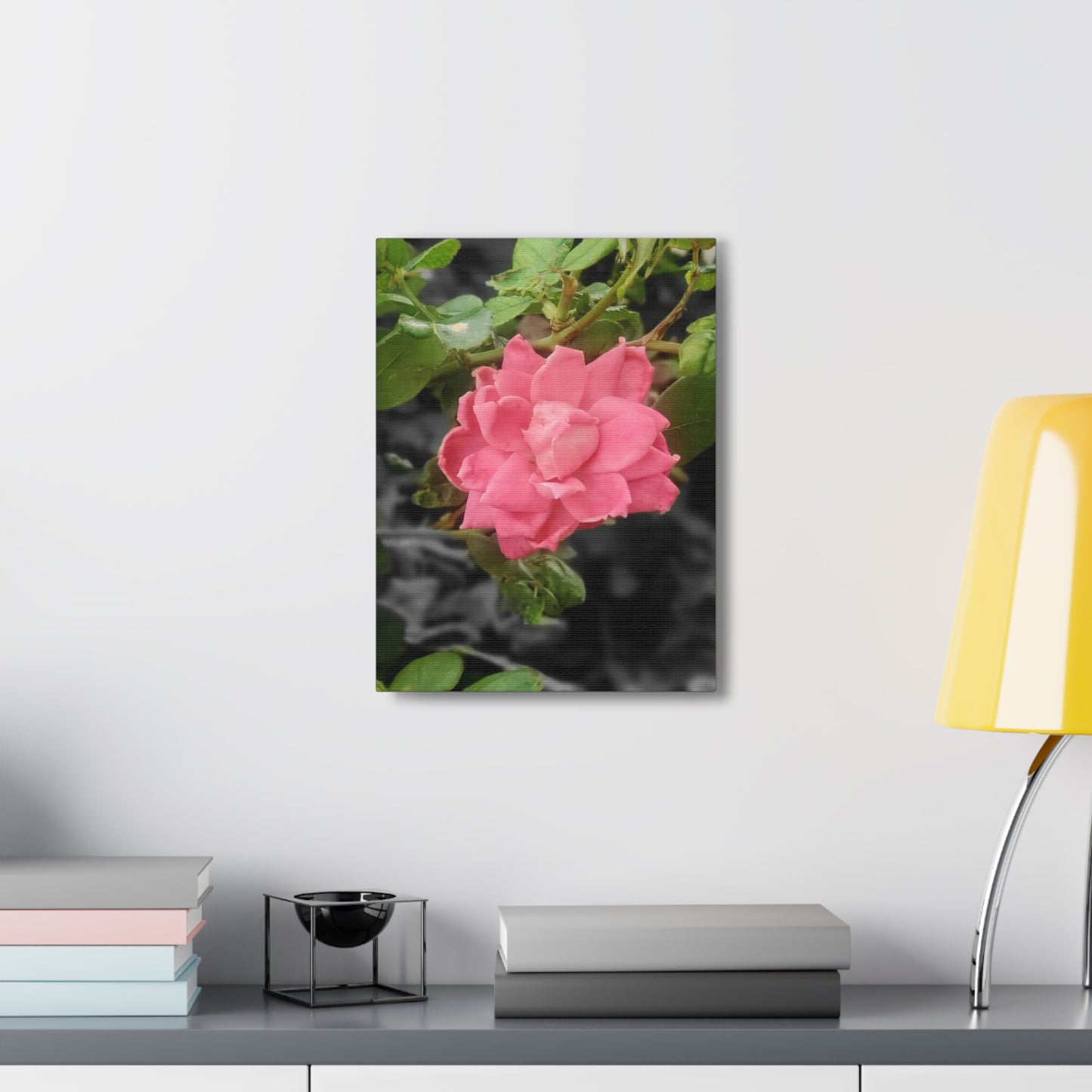 Pink Flower On A Vine | Wall Canvas | Bloom Collection