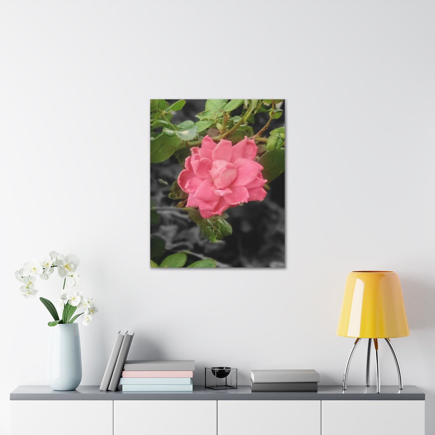 Pink Flower On A Vine | Wall Canvas | Bloom Collection