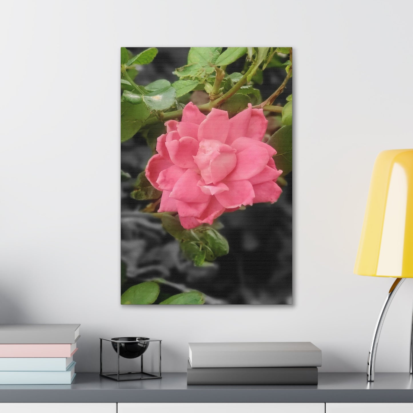 Pink Flower On A Vine | Wall Canvas | Bloom Collection