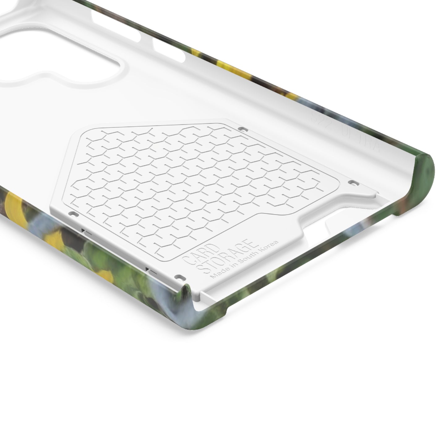 Sunflower Behind A Fence | Phone Case With Card Holder for iPhone and Galaxy Phones