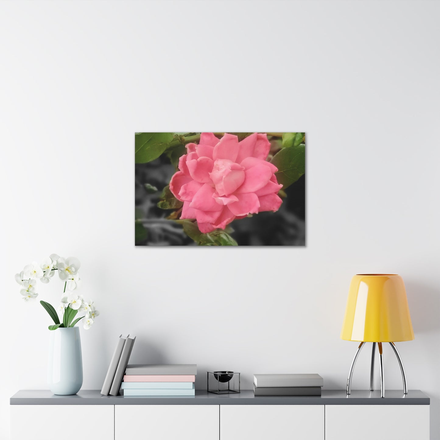 Pink Flower On A Vine | Wall Canvas | Bloom Collection