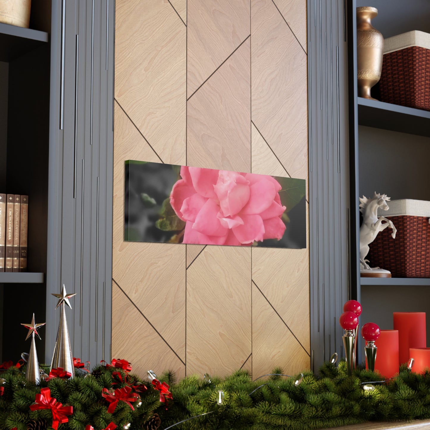 Pink Flower On A Vine | Wall Canvas | Bloom Collection