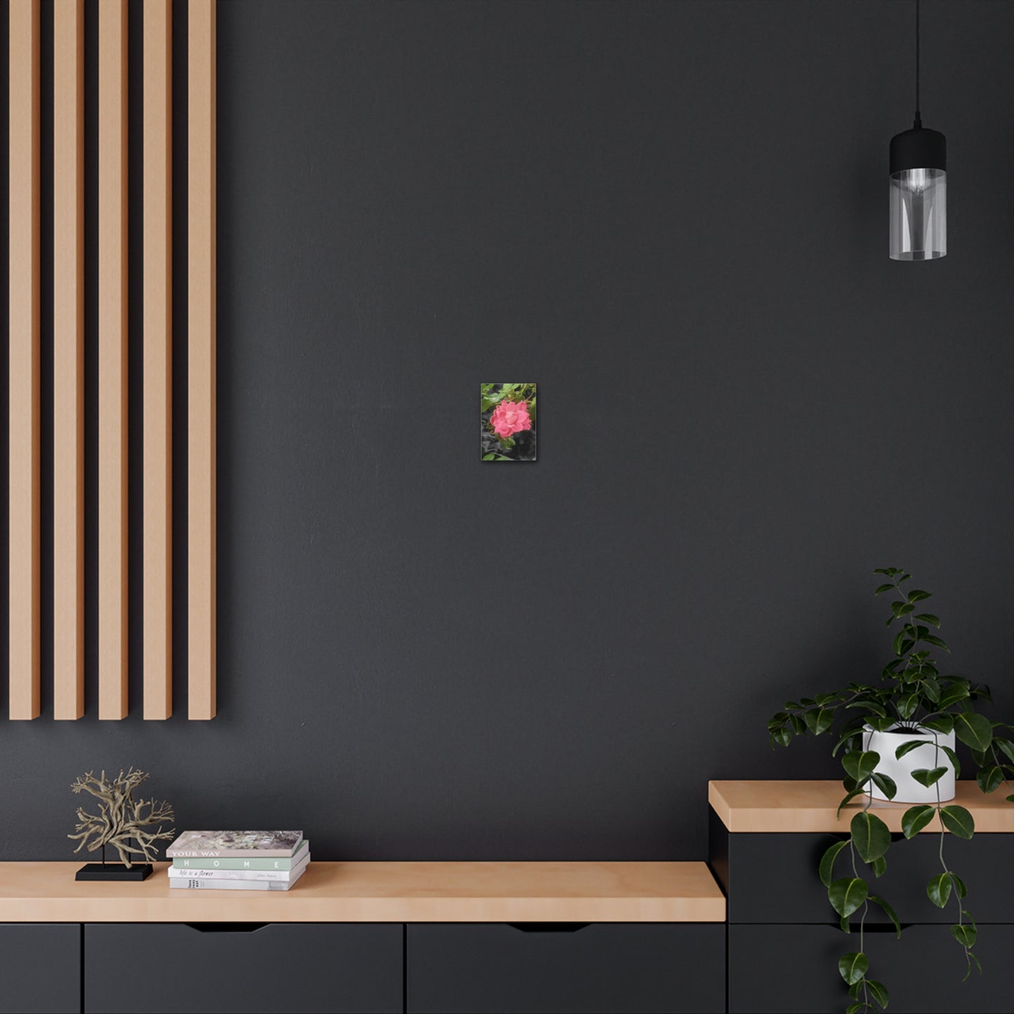 Pink Flower On A Vine | Wall Canvas | Bloom Collection