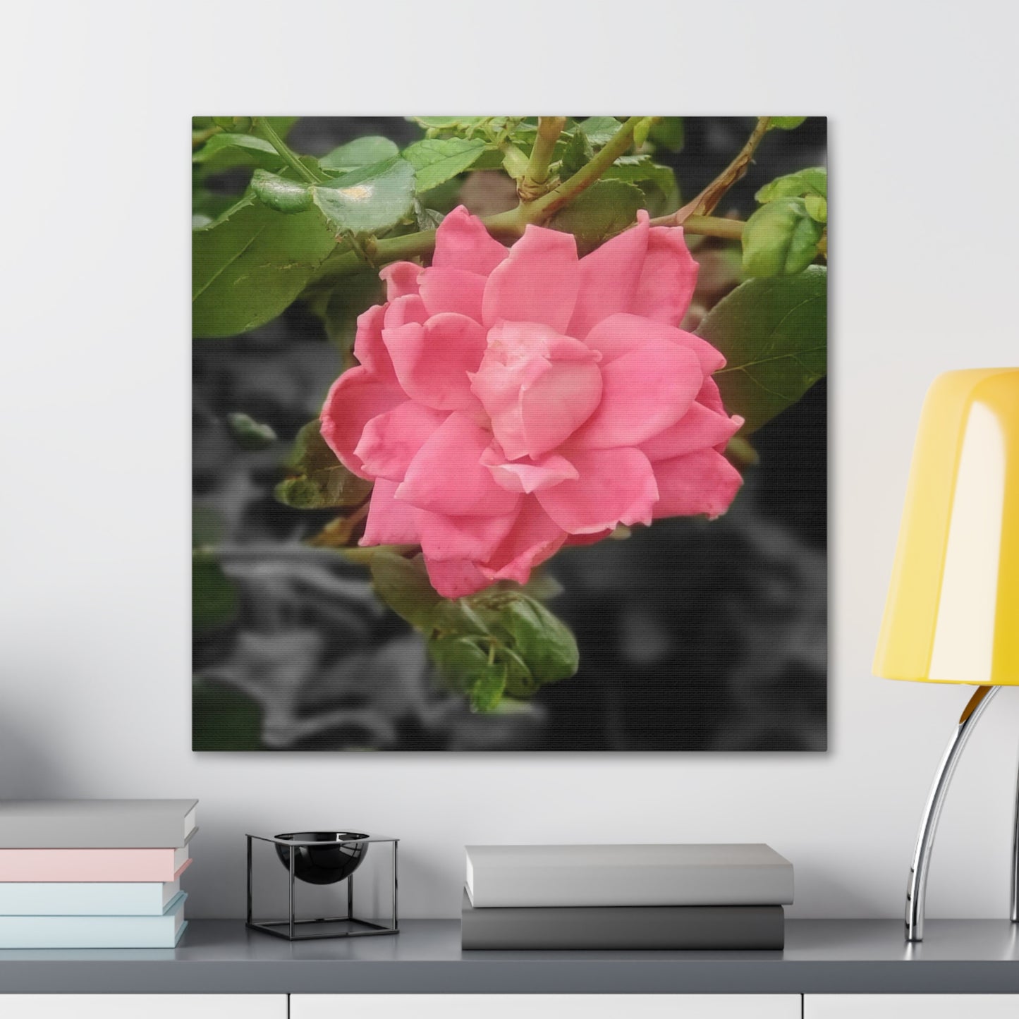 Pink Flower On A Vine | Wall Canvas | Bloom Collection