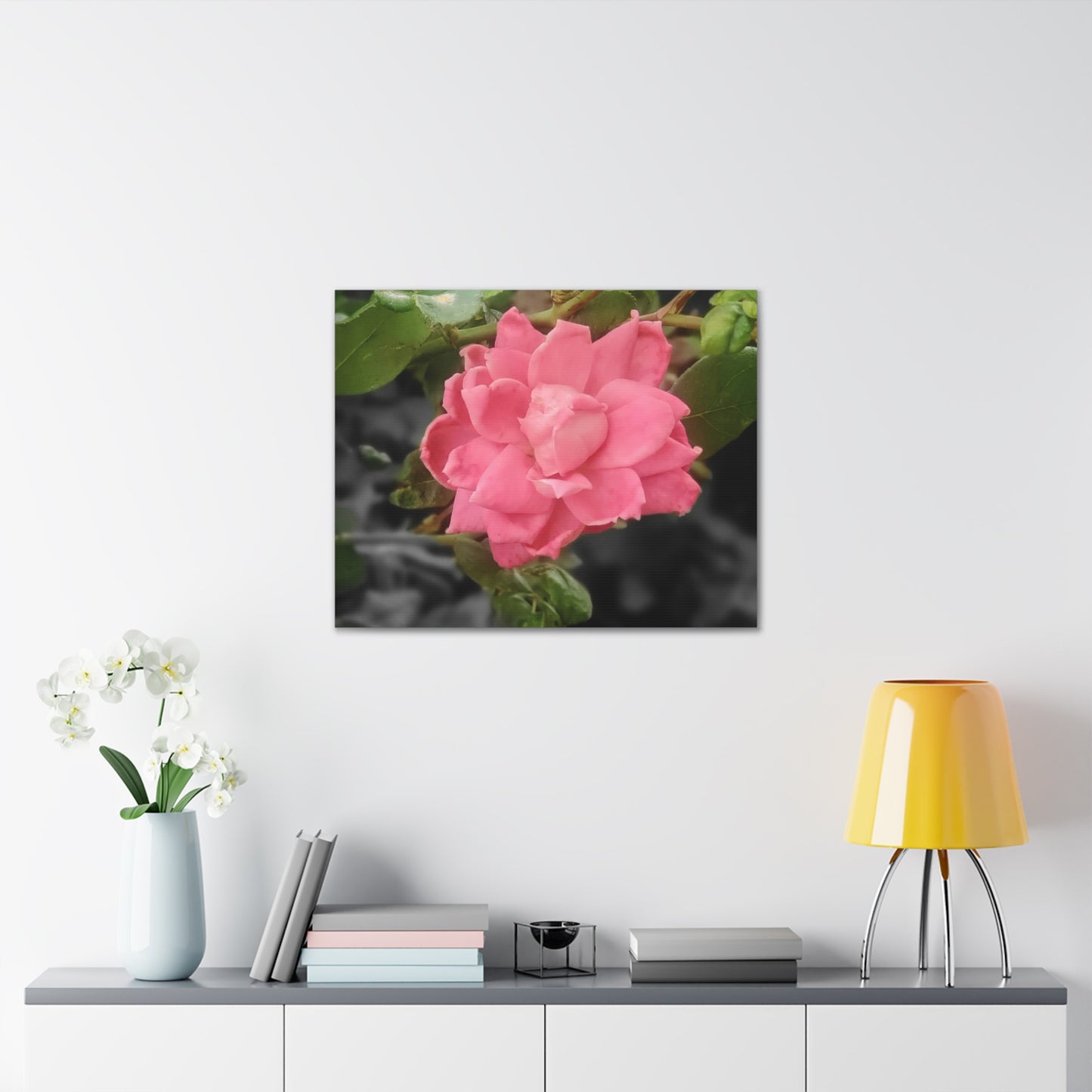 Pink Flower On A Vine | Wall Canvas | Bloom Collection