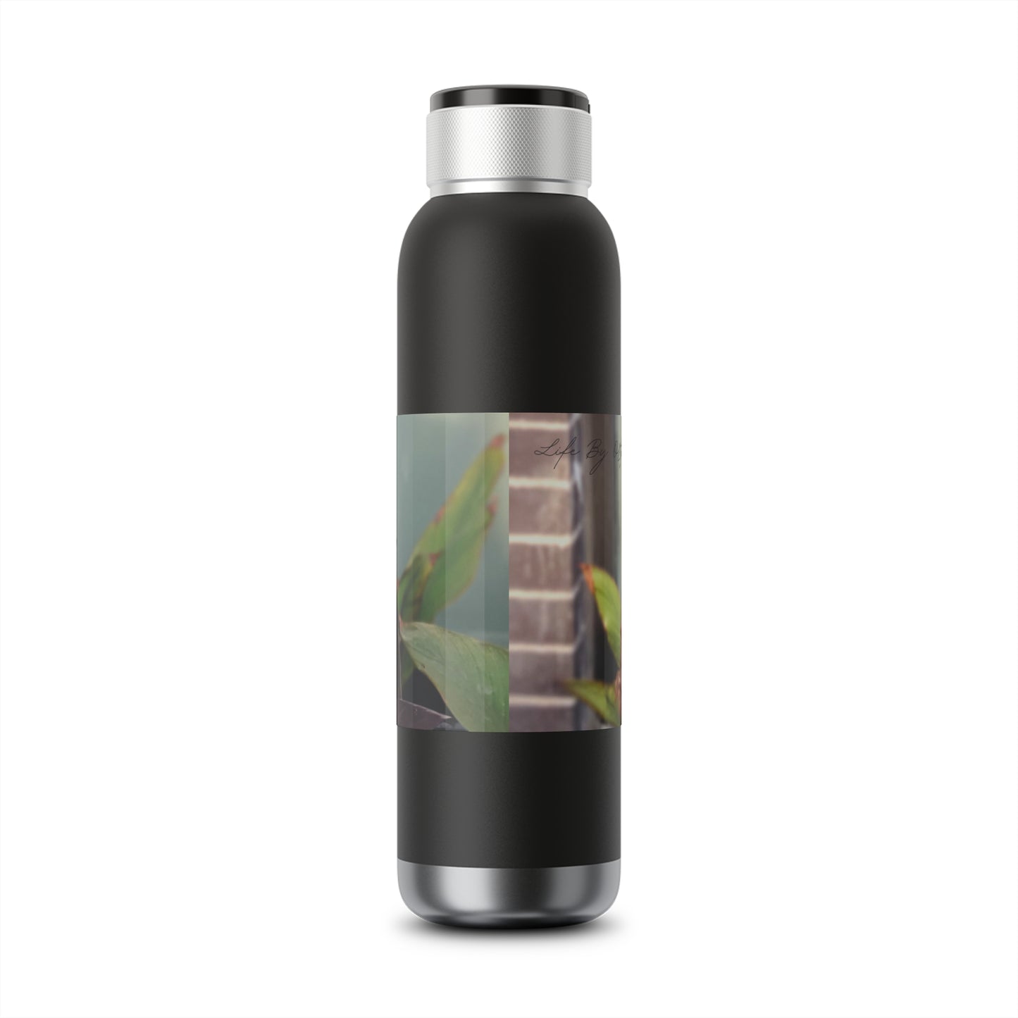Red Canna | Soundwave Copper Vacuum Audio Bottle 22oz | High Bloom Collection | Life By Ortavia