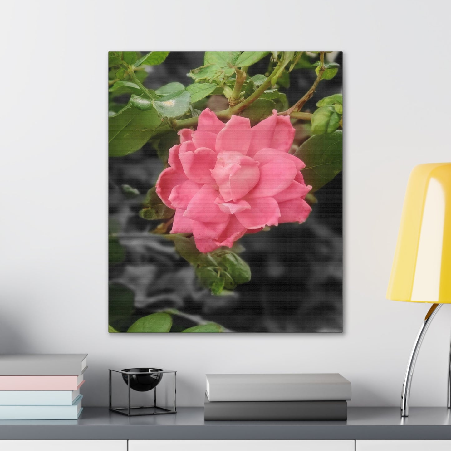Pink Flower On A Vine | Wall Canvas | Bloom Collection