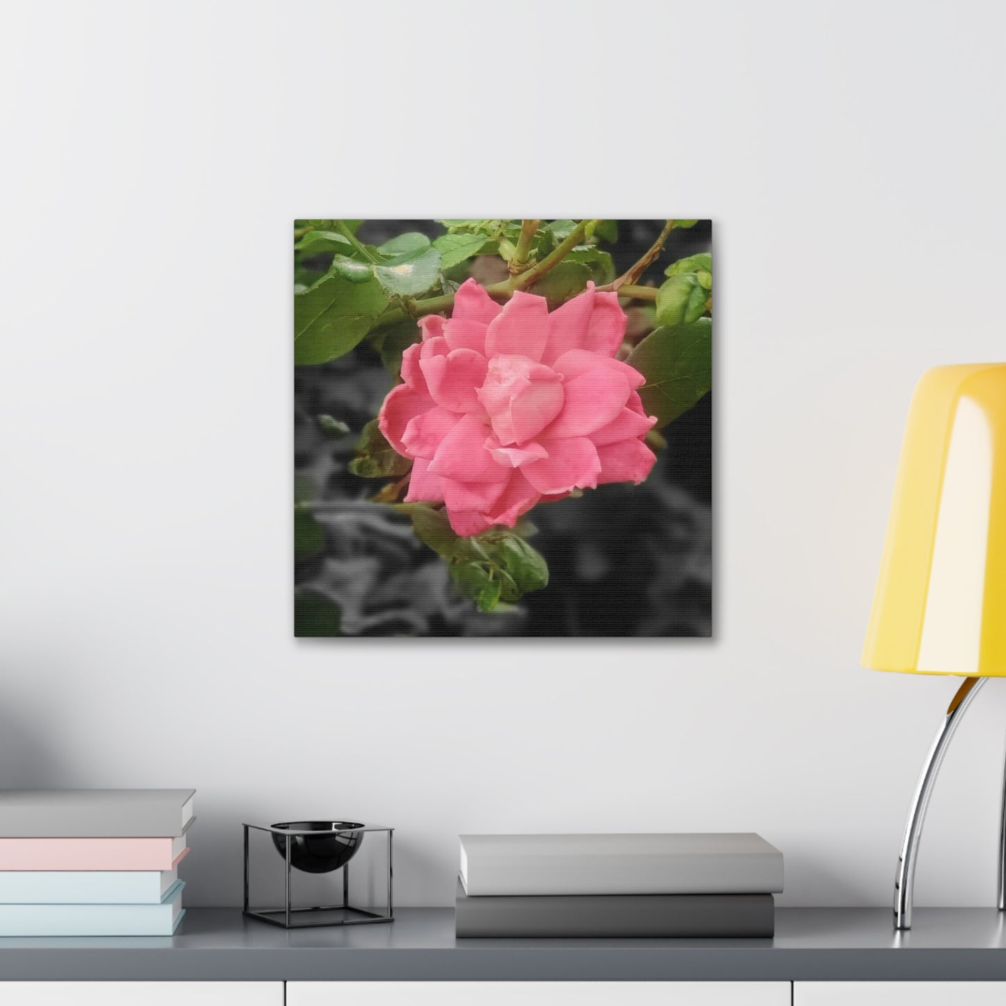 Pink Flower On A Vine | Wall Canvas | Bloom Collection