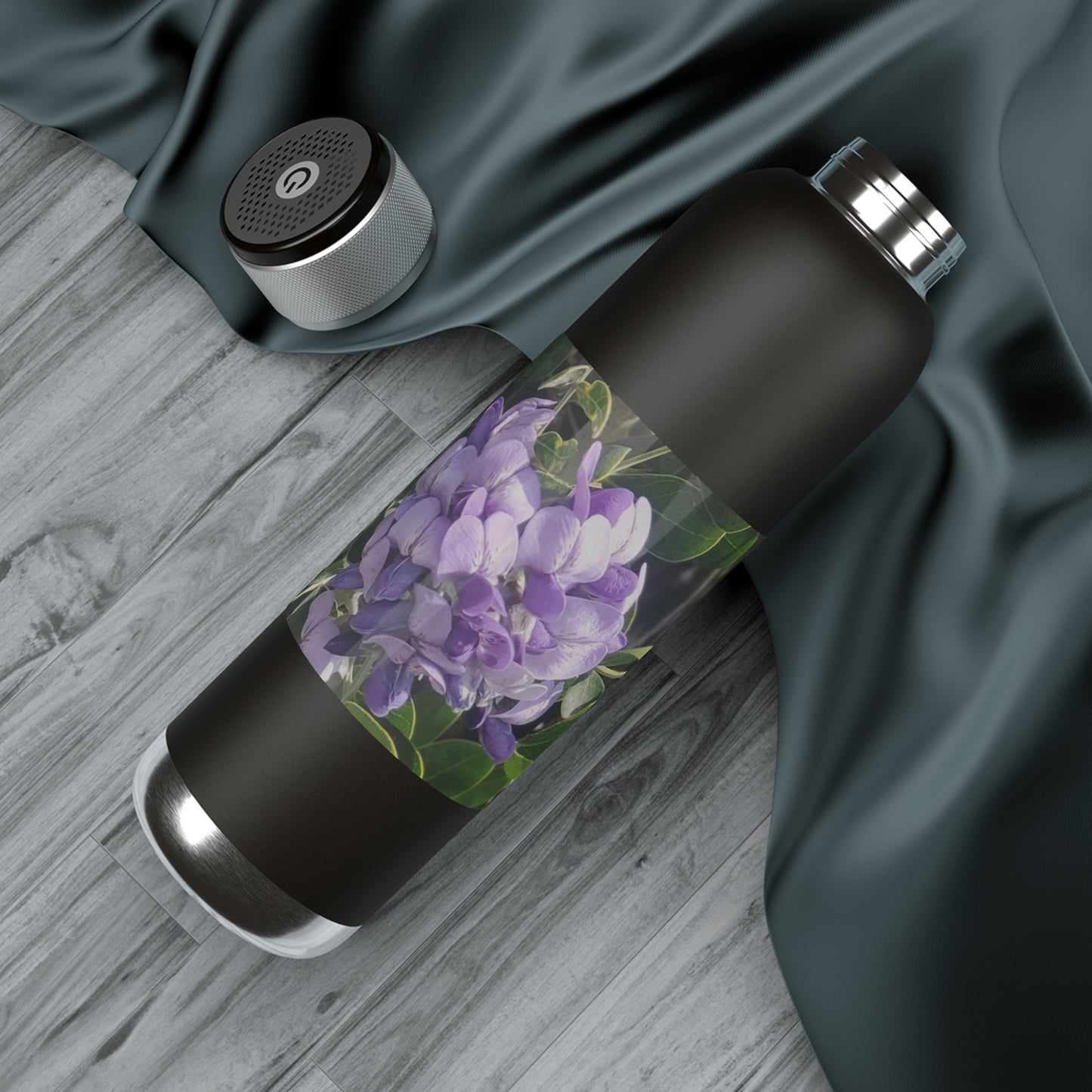 Purple Texas Mountain Laurel | Soundwave Copper Vacuum Audio Bottle 22oz