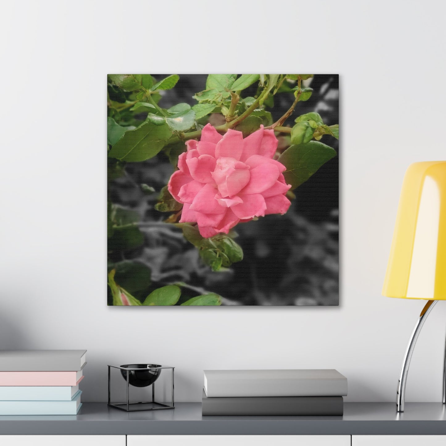 Pink Flower On A Vine | Wall Canvas | Bloom Collection