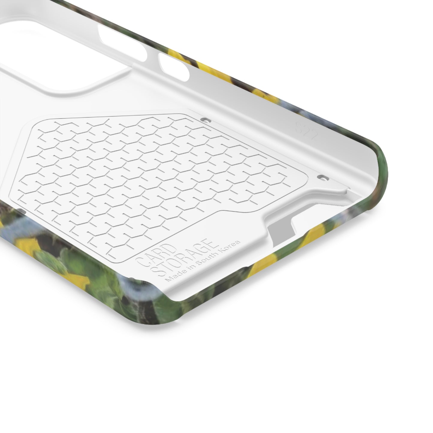 Sunflower Behind A Fence | Phone Case With Card Holder for iPhone and Galaxy Phones