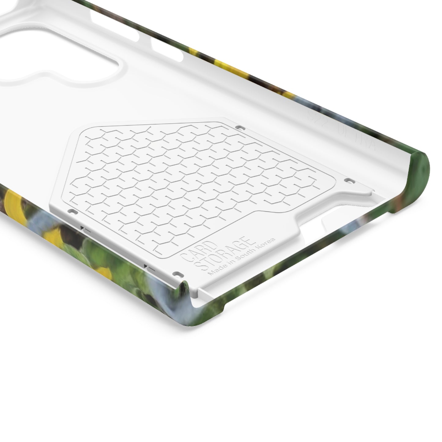 Sunflower Behind A Fence | Phone Case With Card Holder for iPhone and Galaxy Phones