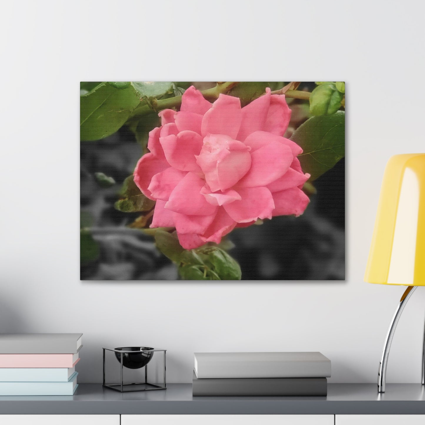 Pink Flower On A Vine | Wall Canvas | Bloom Collection