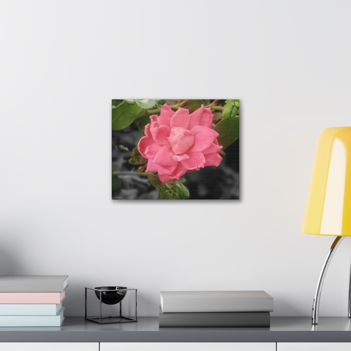 Pink Flower On A Vine | Wall Canvas | Bloom Collection