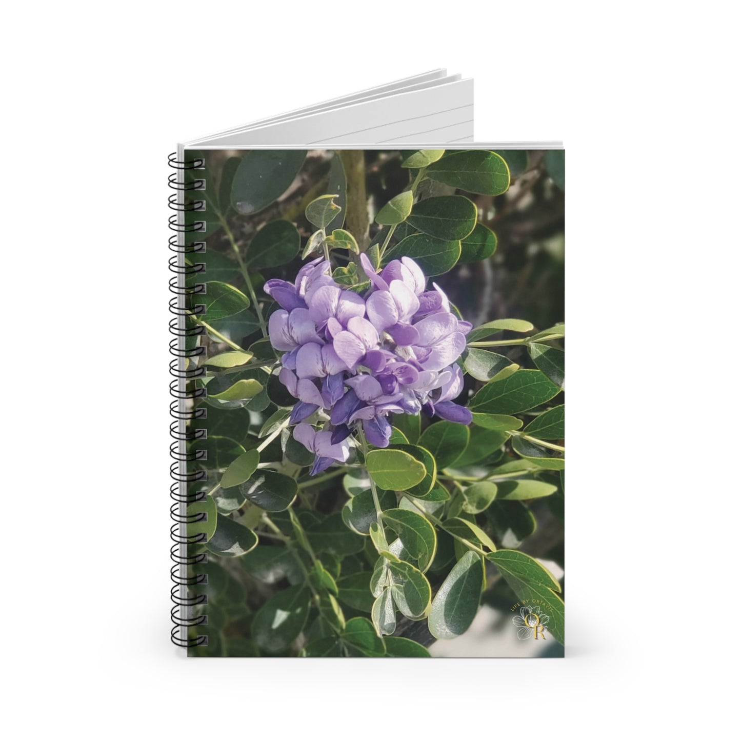 Purple Texas Mountain Laurel | Spiral Notebook 118 pg Ruled