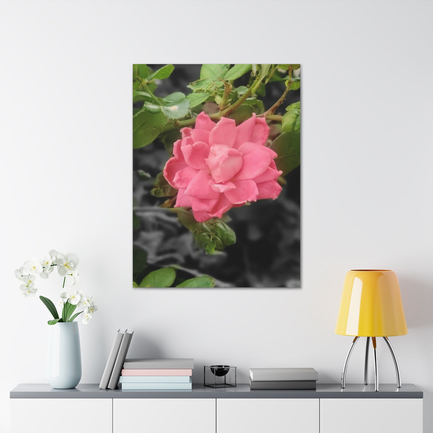 Pink Flower On A Vine | Wall Canvas | Bloom Collection