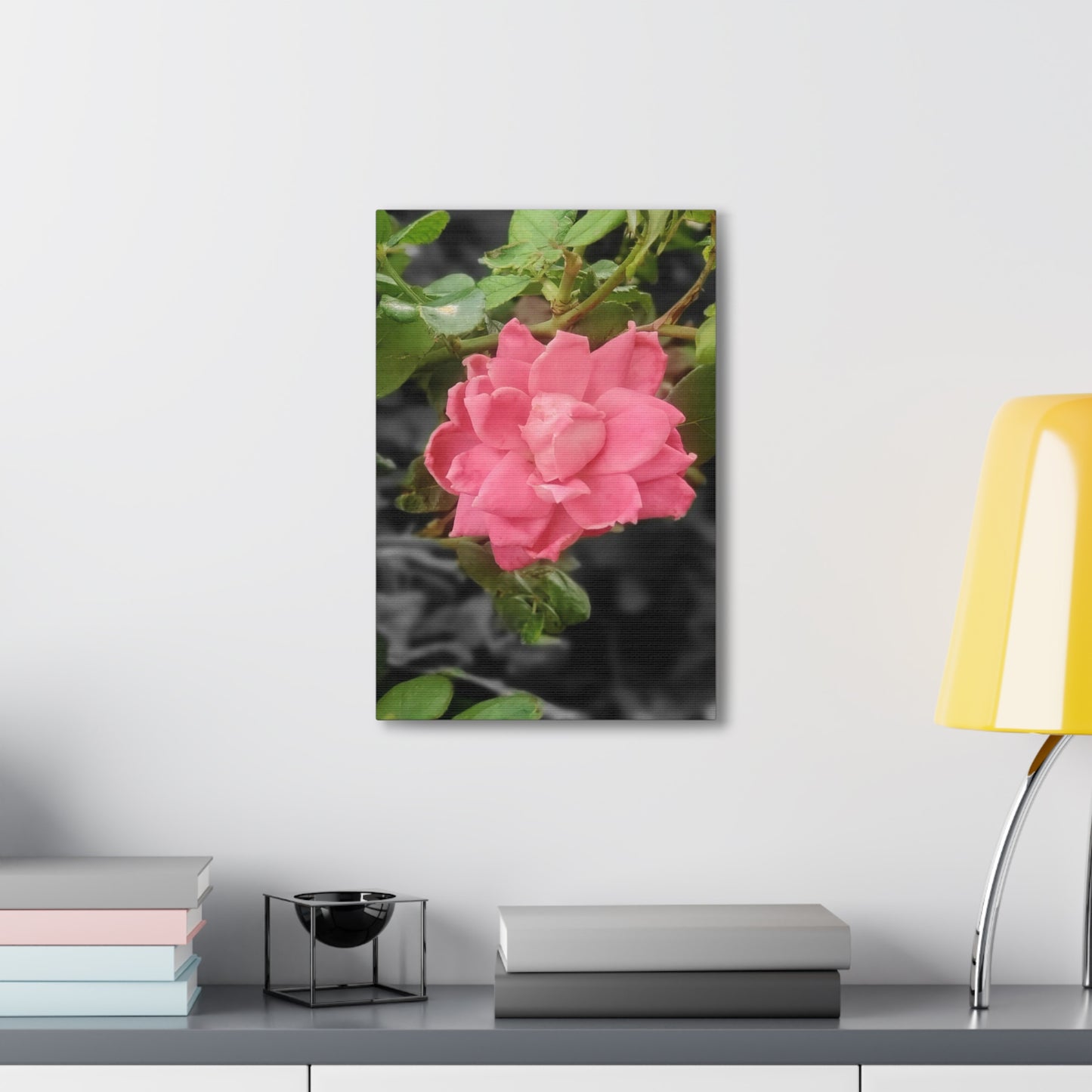 Pink Flower On A Vine | Wall Canvas | Bloom Collection