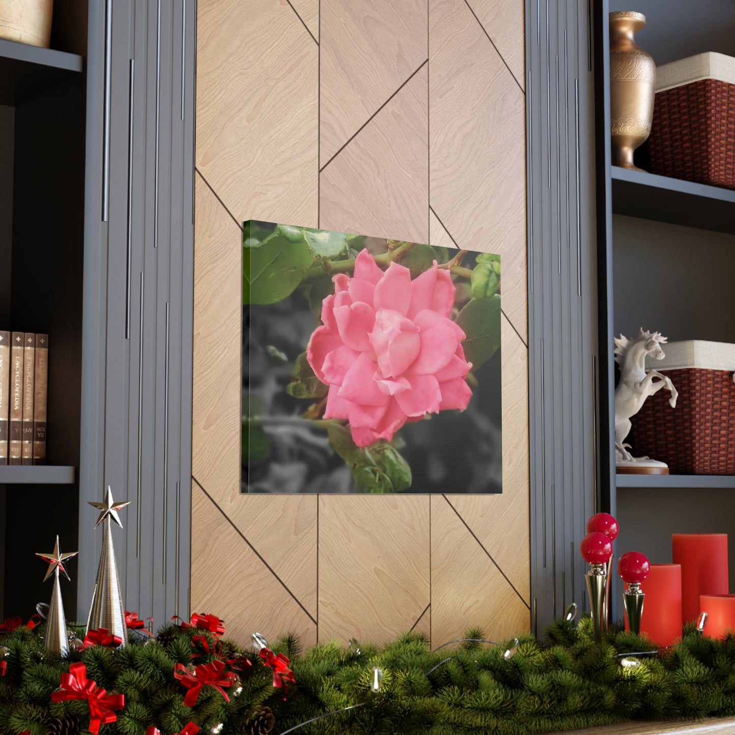 Pink Flower On A Vine | Wall Canvas | Bloom Collection