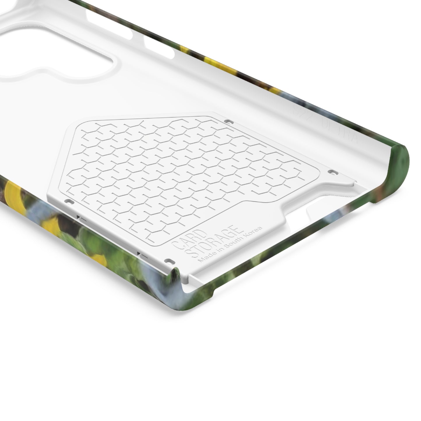 Sunflower Behind A Fence | Phone Case With Card Holder for iPhone and Galaxy Phones
