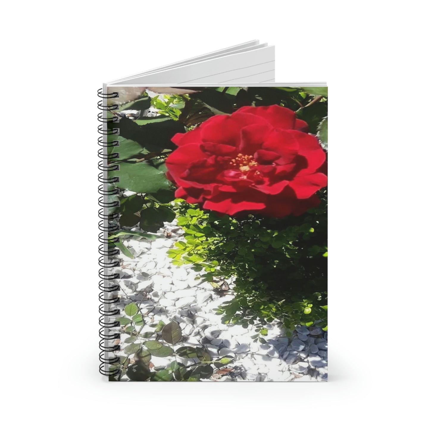 Europeana Red Rose | Spiral Notebook 118 pg Ruled | High Bloom Collection | Life By Ortavia