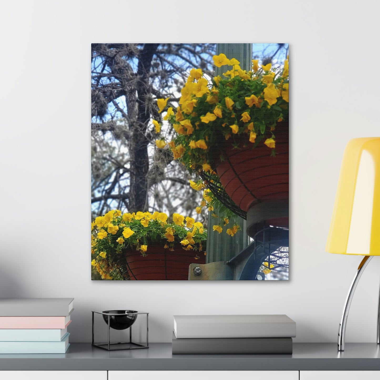 Yellow Pansies Downtown | Wall Art Canvas | High Bloom Collection | Life By Ortavia