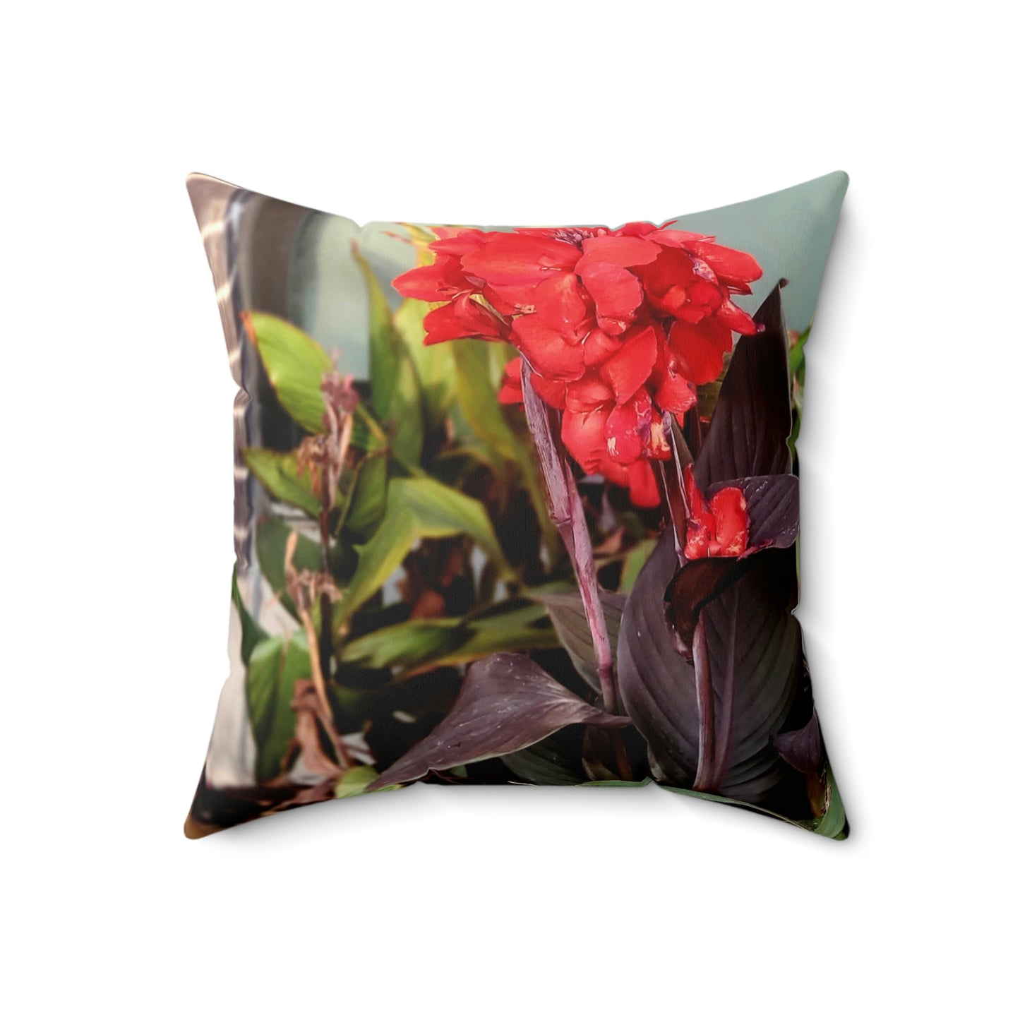 Red Canna | Throw Pillow | High Bloom Collection | Life By Ortavia