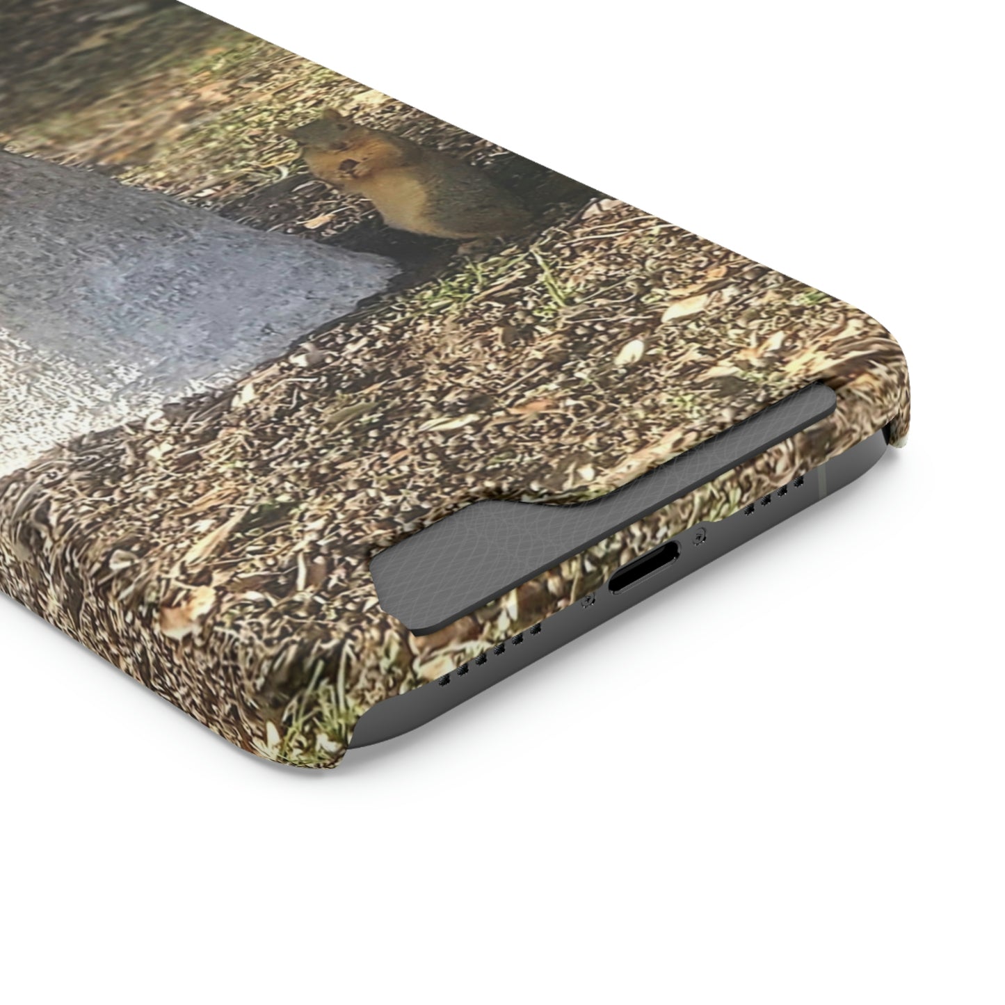 Squirrel and A Nut | Phone Case with Card Holder | Urban Geographic Collection | Life By Ortavia
