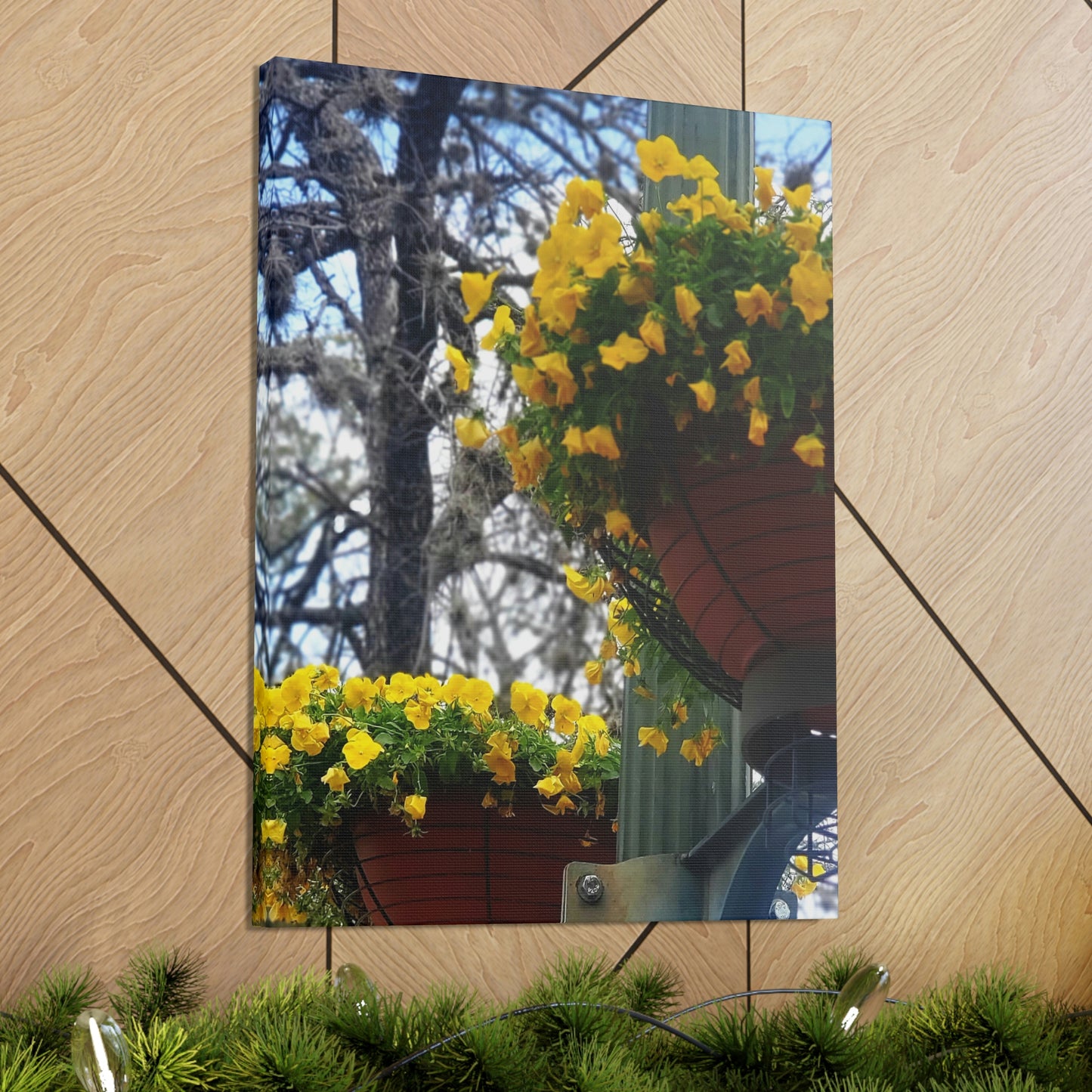 Yellow Pansies Downtown | Wall Art Canvas | High Bloom Collection | Life By Ortavia