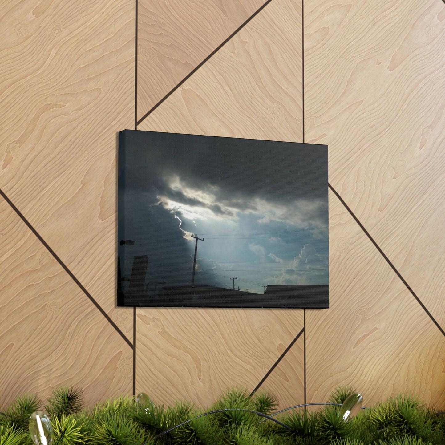 Sun Through Dark Clouds | Wall Art Canvas | Heavens Collection