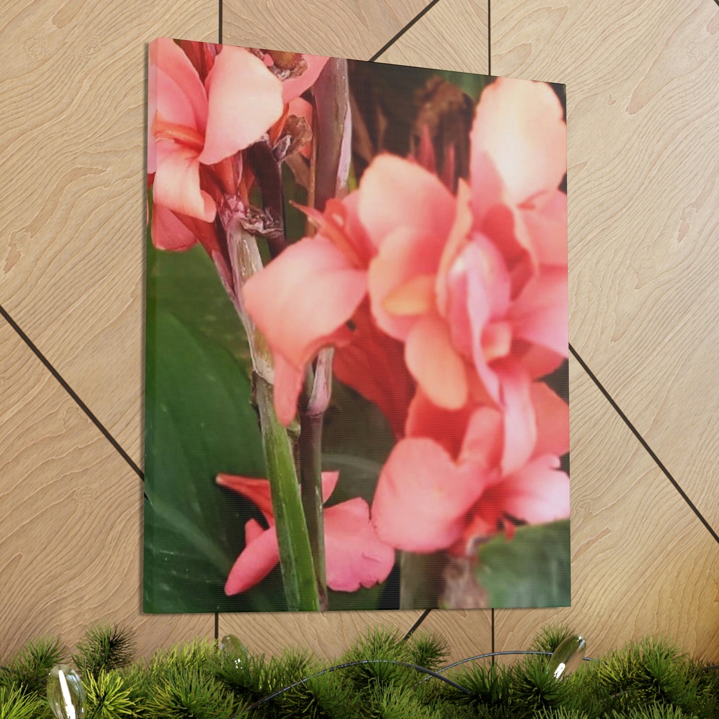 Art Prints & Wall Art, Canvas Gallery with Pink Canna Flower