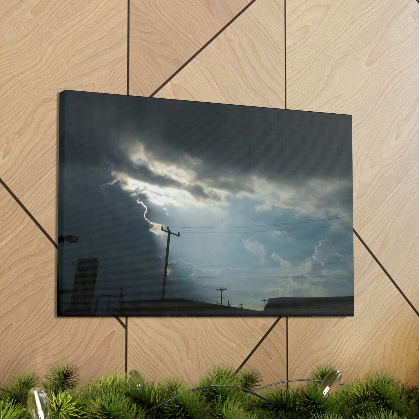 Sun Through Dark Clouds | Wall Art Canvas | Heavens Collection