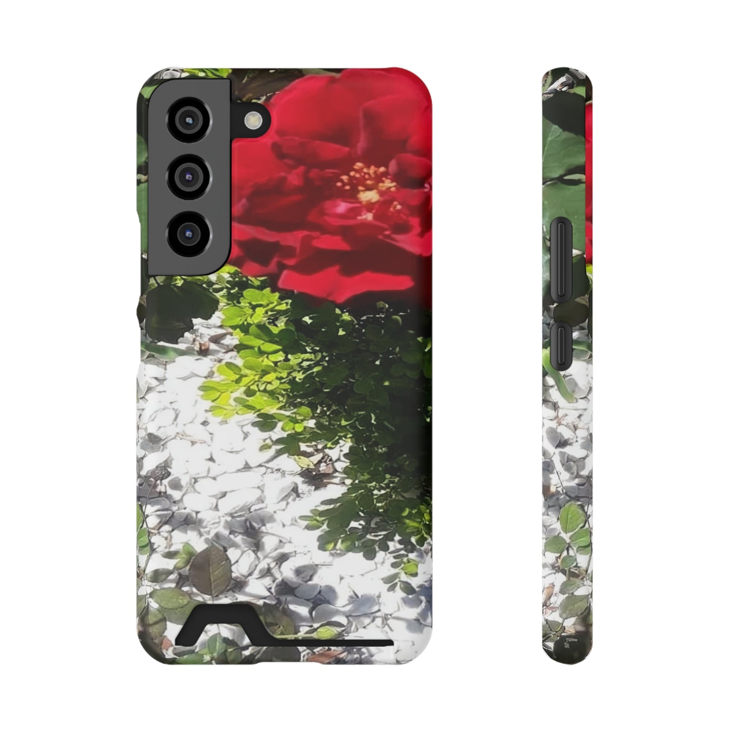 Europeana Red Rose | Phone Case with Card Holder | High Bloom Collection | Life By Ortavia