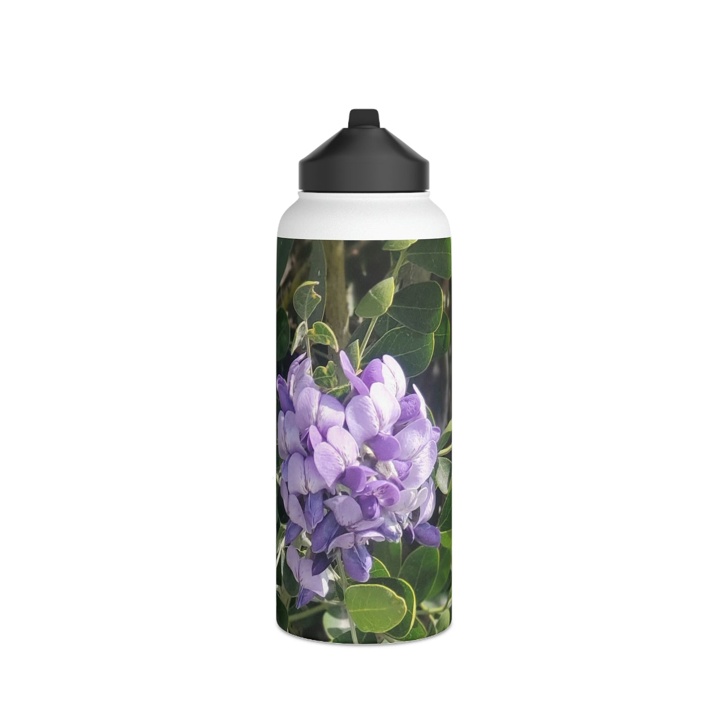 Purple Texas Mountain Laurel | Stainless Steel Water Bottle, Standard Lid