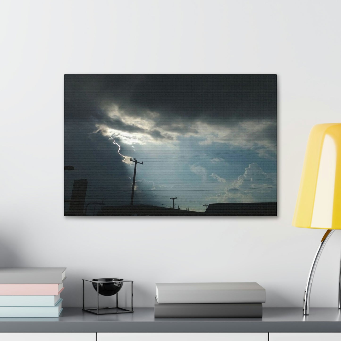 Sun Through Dark Clouds | Wall Art Canvas | Heavens Collection