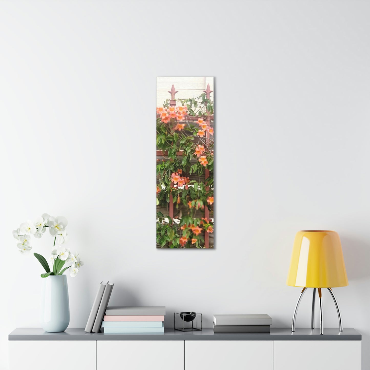 Flowers On A Rugged Fence | Wall Art Canvas | High Bloom Collection | Life By Ortavia