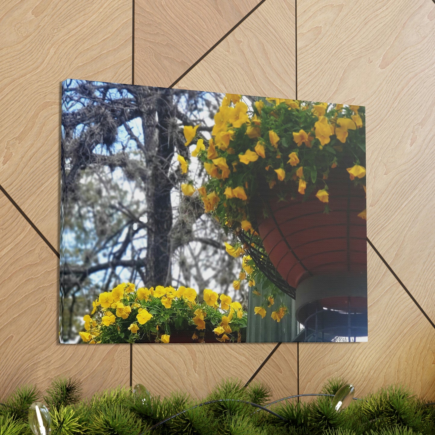 Yellow Pansies Downtown | Wall Art Canvas | High Bloom Collection | Life By Ortavia