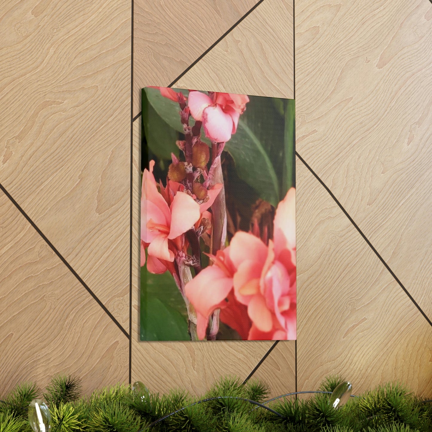 Art Prints & Wall Art, Canvas Gallery with Pink Canna Flower