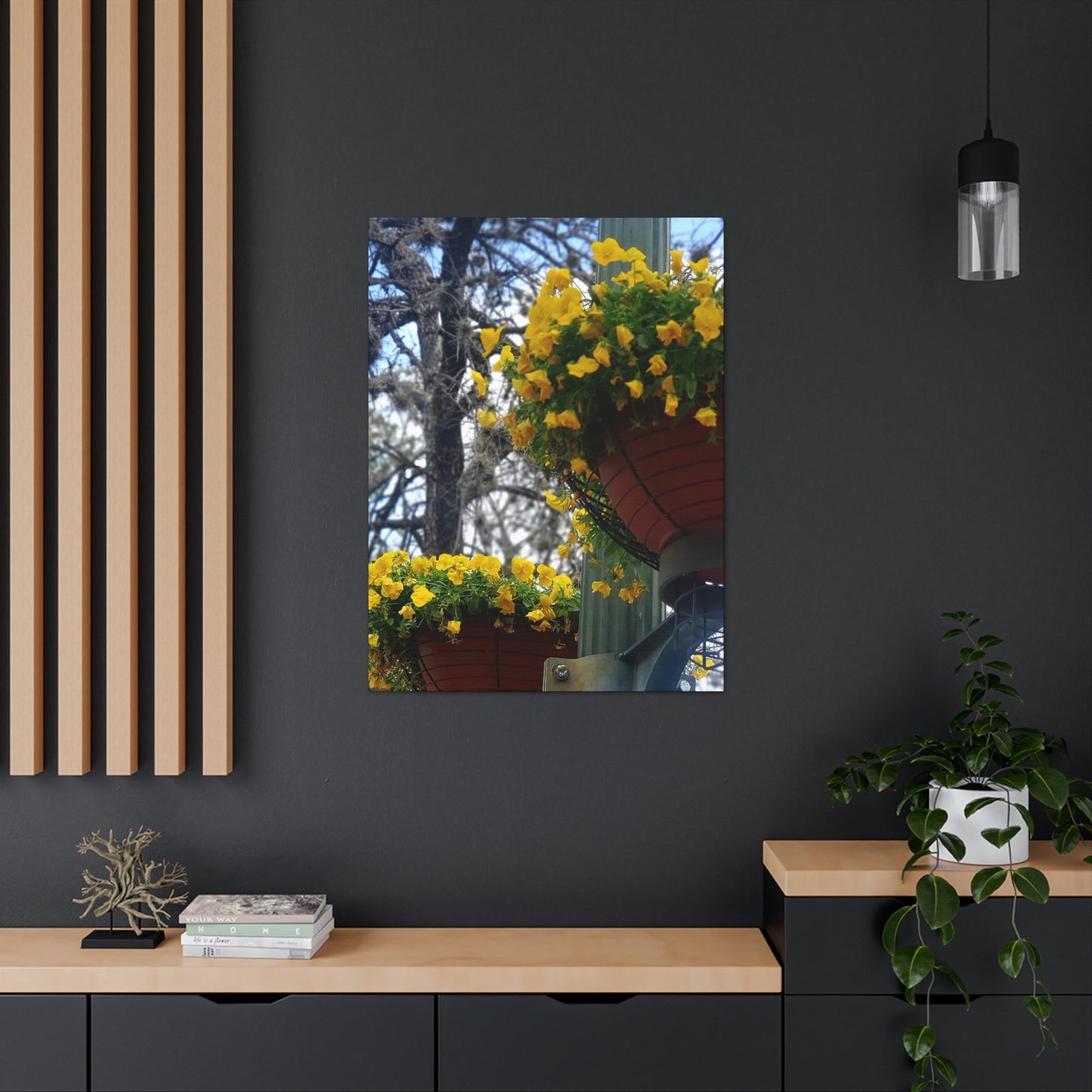 Yellow Pansies Downtown | Wall Art Canvas | High Bloom Collection | Life By Ortavia