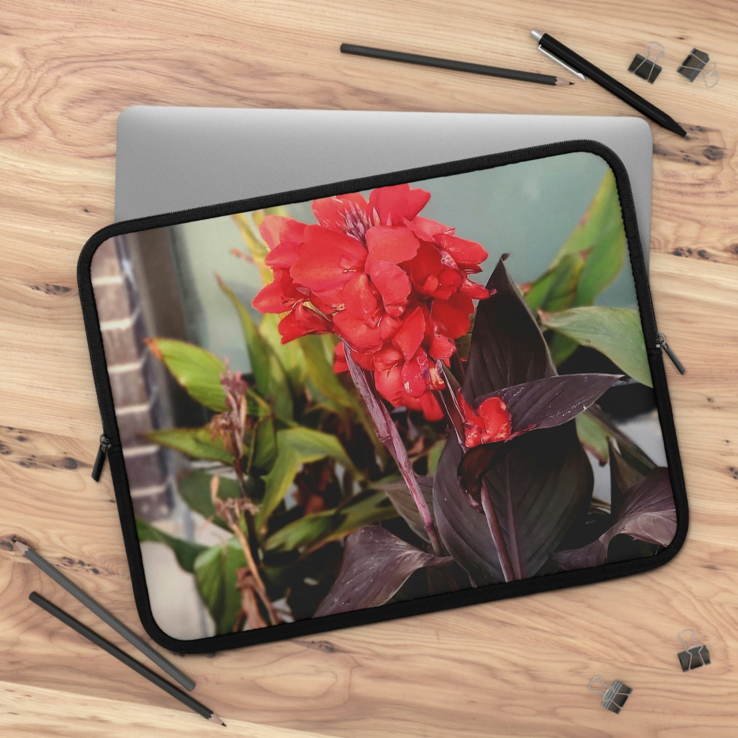 Red Canna | Laptop Sleeve 7 Inch 10 Inch 13 Inch 15 Inch 17 Inch | Life By Ortavia