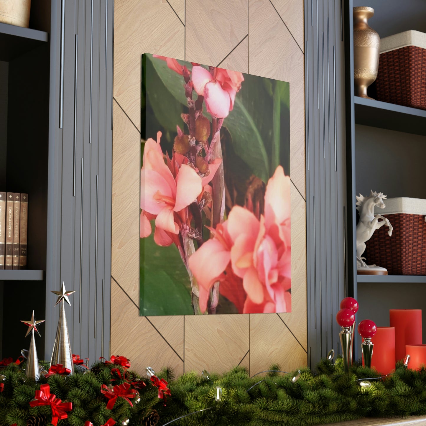 Art Prints & Wall Art, Canvas Gallery with Pink Canna Flower