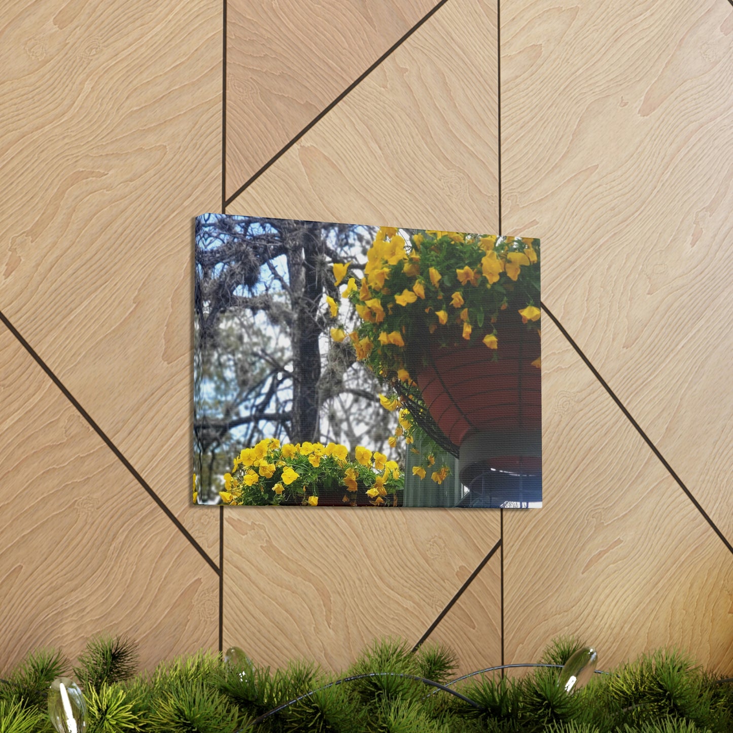 Yellow Pansies Downtown | Wall Art Canvas | High Bloom Collection | Life By Ortavia