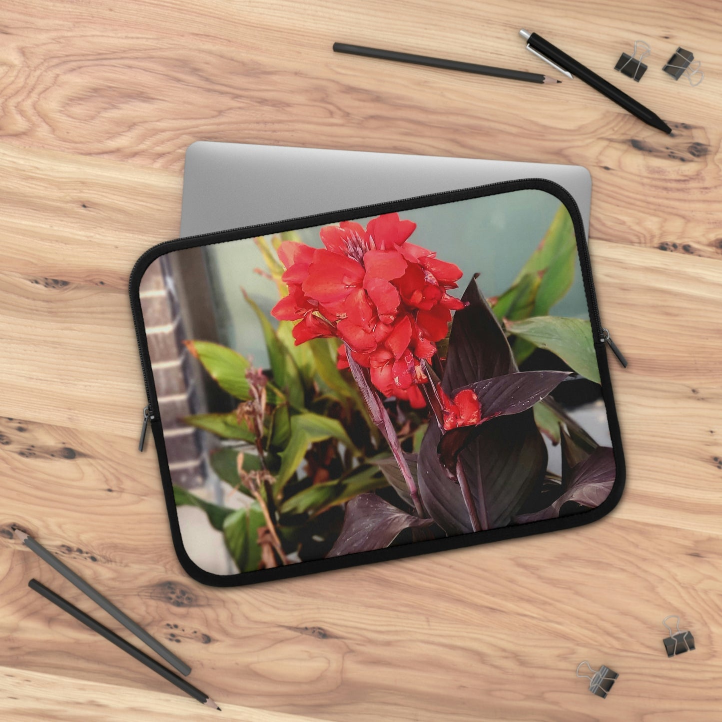 Red Canna | Laptop Sleeve 7 Inch 10 Inch 13 Inch 15 Inch 17 Inch | Life By Ortavia