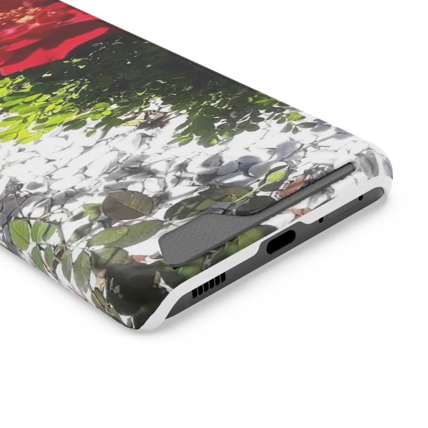 Europeana Red Rose | Phone Case with Card Holder | High Bloom Collection | Life By Ortavia
