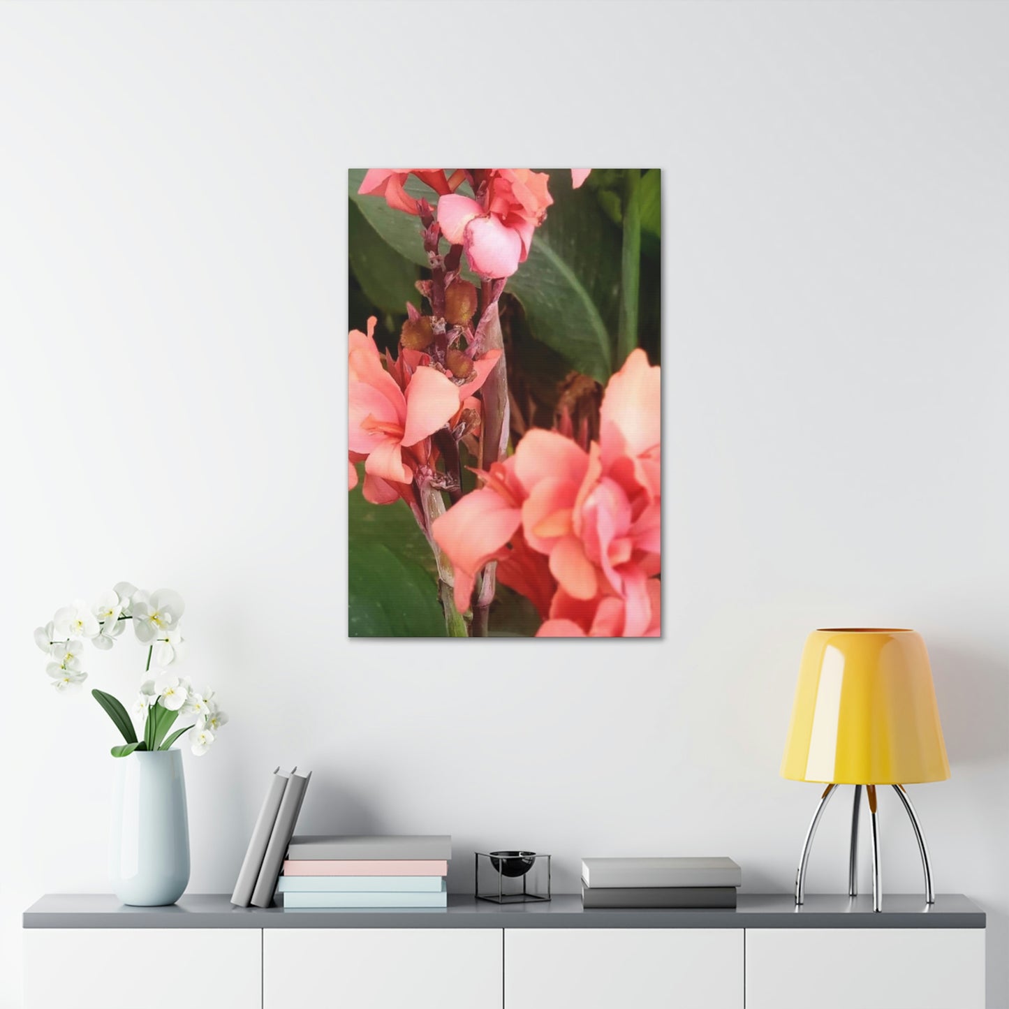 Art Prints & Wall Art, Canvas Gallery with Pink Canna Flower